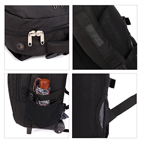 SymbolLife business wheeled backpacks business rucksack mit den Trolleys modern für Notebooks mit Display bis 15,6 Laptoptasche Schulrucksack Business Reisetrolley Business Bag ,Size 47*33*22cm - 9