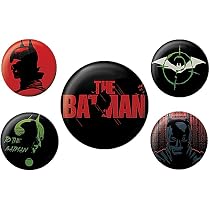 Pyramid International The Batman Badges (Set of 5, 4 x 25mm 1 x ...