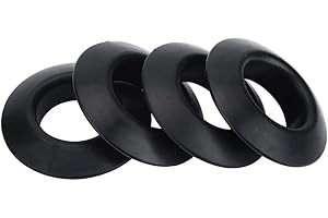 Dequate Kajak Paddel Tropfringe - 4 Stück Universal Gummi Tropfring Für Paddel, Schwarz Abtropfring Für Paddel, Tropfschutz Paddel Für Kayak Canoe Rafting Paddles Shaft