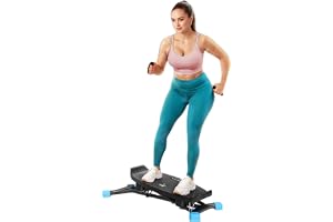 MERACH Twist Board med display, balanstavla på sidan med 2 motståndsband, upp till 136 kg, för sidorörelse, rehabilitering och koordination, hemmagym, nybörjare