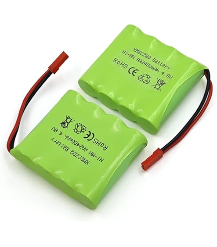Reely Pacco Batteria NiMh 4.8V 5000 MAh - 8 Celle, 10 C, DC3. Batteria Di Ricambio Per Barca Esca RC E Modellismo.