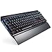 Produktbild ILkeyko Mechanische Gaming-Tastatur RGB mit seitlichem hintergrundbeleuchtetem, blauem Switch Keycap 104-Taste für PC (Farbe : Square Key Cap)