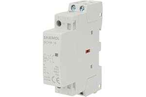 SiRyder Haushalts-Wechselstromschütz,Relais 230V 2P 16A Wechselstromschütz auf DIN-Schiene 2NO 50/60 Hz AC Schütze für den Hausgebrauch Normalerweise Offen 220V 2-Polig