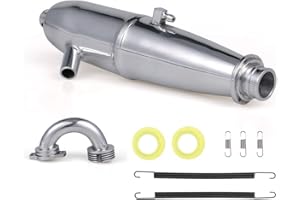 GoolRC RC Car Exhaust Pipe Exhaust Joint Tubing for HSP HPI Redcat 1/8 Nitro RC Car BQ004 SH GO 21/28 Engine