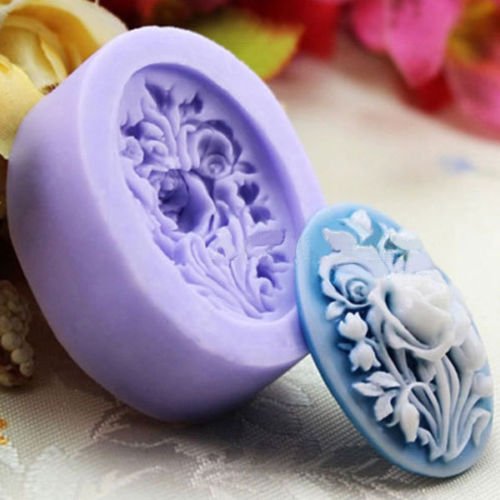 Allforhome Silikon-Form zum Backen und Basteln, Mini-Blume, 3,9 cm - 2