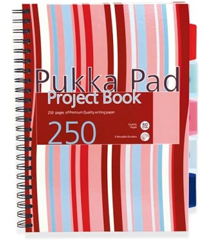 Pukka Pad B5 Projektbuch - 200 Blätter Mit 10 Wiederverwendbaren Trennblättern