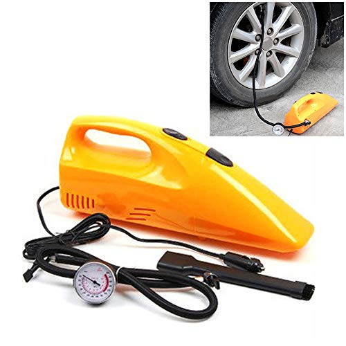 Preisvergleich Produktbild LBOJA Auto-Staubsauger 2 in 1 90W / 110W 12V Duster Luftpumpen Manometer Inflator