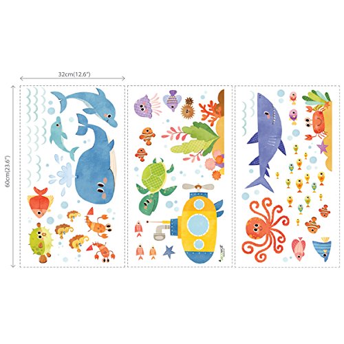 Decowall DAT-1611 Abenteuer auf See Wandsticker Wandaufkleber Wandtattoo Kinderzimmer - 8