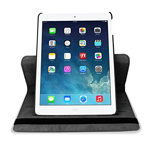 SAVFY iPad Air 2 Hülle Case Schutzhülle 360 Grad Rotation Flip Cover inkl. Displayschutzfolie, Eingabestift für iPad Air 2 iPad 6 - 5