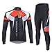 Lixada Frühling/Herbst Männer Radfahren Kleidung Set Fahrrad Anzug Outdoor Langarmtrikot+ Hose Atmungsaktiv Schnell Trocken
