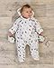 The Essential One - Newborn Unisex Baby Pramsuit Snowsuit - Bunny Print - Newborn - EO210