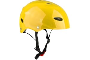 MEALOODIOUSMUSEA Water Sports Safety Helmet for Wakeboard Kayak Canoe Boat Surfing L Yellow