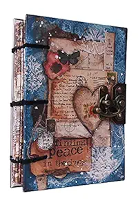 Craft Play Handmade Diary with Lock A5 (7x5inch) Diary Unruled 144 Pages (CP-KR-M013)