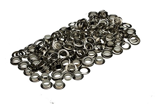Großpackung Ösen 8 mm Inhalt 100 Stück Auswahl Gold - Silber - Brüniert (Silber)