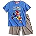 Produktbild Super Mario Jungen Sommer 2-Teiler Schlafanzug Pyjama Shorty kurz 3 Typen, Farbe:blau/melange grau;Größe:116