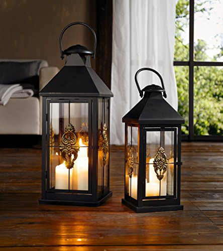 Große Metall-Laterne Ornament Gold - 5