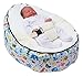 BABY BEAN BAG WITH ADJUSTABLE SAFETY HARNESS & 2 COVERS