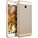 Produktbild WE LOVE CASE Samsung J5 2016 Hülle Atmungsaktiv Galaxy J5 2016 Handyhülle Schutzhülle Heat Dissipation Handycover PC Harte und Scheuern Weiches Silikon Case Golden Hohl Muster All Corner Schützen Anti-Kratz Anti-Scratch Schale Schlank Backcover Bumper Fall Protective Ultra Dünn Abdeckung für Samsung Galaxy J5(2016) J510 J510F Smartphone
