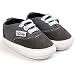 Saingace 1 Pair Baby Girls Boys Canvas Lace-up Shoe Anti-slip Soft Sole Sneaker Toddler First Walking Shoes (Age 0~6 Month, Grey)