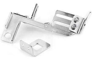 2 St Gaskabelfäste Kickdown Krom Stål Förgasare Länkage Bracket Gas och Kickdown Cable Bracket Kit Passar Till Chevy SBC Holl