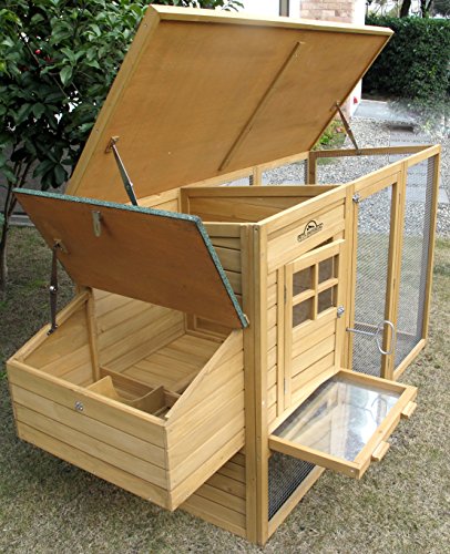 Pets Imperial® Devonshire Large Chicken Coop Hen House Ark Poultry Run Nest Rabbit Hutch Box Suitable For Up To 4 Birds – Integrated Run & Cleaning Tray & Innovative Locking Mechanism - 4