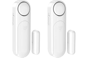 SECRUI Alarme Maison sans Fil, Alarme de Porte et Fenêtre 4 Modes Capteur sans Fil Magnétique pour Système de Sécurité Maison Sécurité Enfants (Lot de 2)