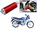 Auto Pearl Premium Quality High Performance Bike Exhaust Muffler Silencer Triangle Red For - Bajaj CT 100 RS.2899.00
