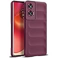 Mr. Case Liquid Silicone Case for Motorola Moto Edge 50 Fusion | Comfort Grip Soft Touch Matte TPU | - Wine Red