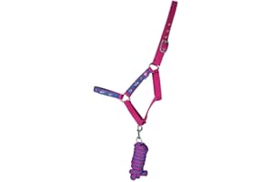Hy Equestrian Thelwell Collection Race Head Collar and Lead Rope (Shetland)