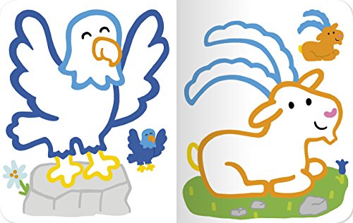 Livres Couvertures de Coloriages pour les tout-petits: les animaux de la montagne- Dès 2 ans