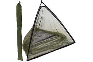 NGT 42" INCH CARP FISHING LANDING NET WITH STINK BAG SPREADER BLOCK - In Black & Green With a Deluxe Feel and Finish NO POLE OR HANDLE INCLUDED