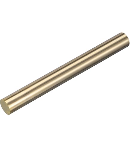 QUARKZMAN Messingrundstäbe – 2 Stück, 3 Mm X 300 Mm, Für Messergriffe, DIY-Modelle & Handwerk