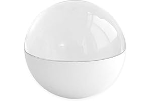 rongweiwang Crystal Ball Video Player,Memory Orb Lamp, Konvertieren und Pixelanzeige Personalisierte Anzeige Glaskugel und Geburtstagskugel Pixel, Weiß, 7CM