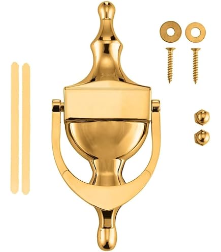 Esplanade Brass Guardian Angel Door Knocker – Handmade Copper Finish, 7.5" Tall