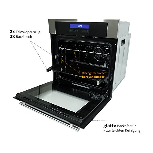 KKT KOLBE SET80151IND2 (Herd Set Induktionskochfeld, Touch-Control, 2x Teleskopausz., echte Heissluft, Backofen und Kochfeld mit Automatik) - 9