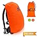 Produktbild Rucksackhülle wasserdicht & Regen Rucksackschutz I 15 L bis 25 L plus GRATIS E-BOOK I Rucksack Überzug wasserdicht inkl. Aufbewahrungstasche und Fixierungsgurten I Signalfarben in GELB und ORANGE