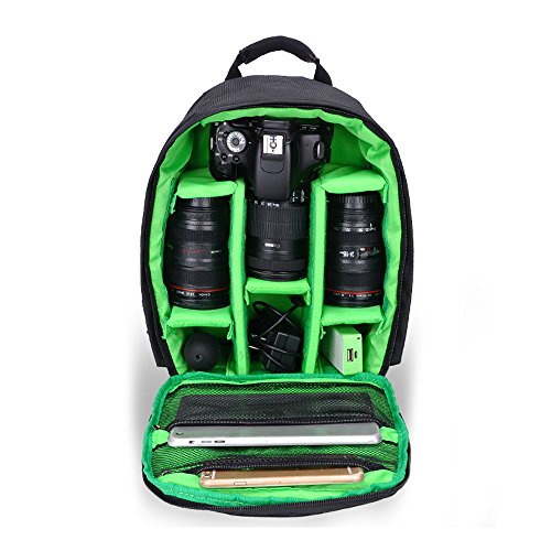 Mochila impermeable para c&aacute;maras r&eacute;flex digitales/c&aacute;maras r&eacute;flex, tr&iacute;podes, flashes, objetivos y accesorios