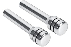 Akozon Perilla de bloqueo de puerta de coche Pasador de bloqueo de puerta interior de aluminio universal (Color: Sliber)