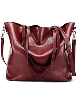 Nlyefa Damen elegant PU Lederne Handtasche Schultertasche