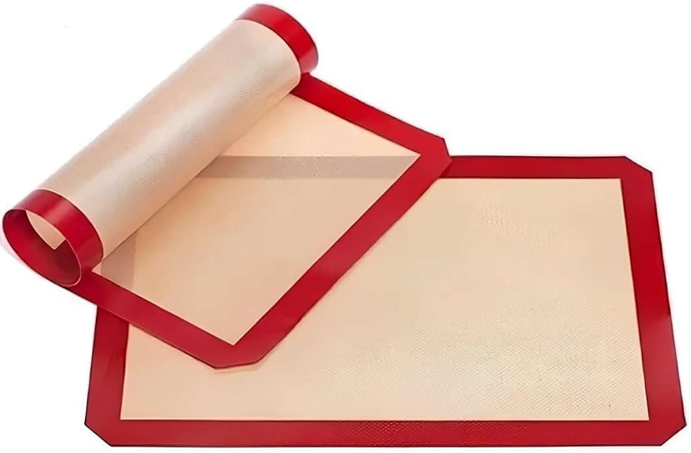ARVALE Fırınlanabilir Silikon Pişirme Matı - Yıkanabilir Fırın Matı 30 x 40 cm