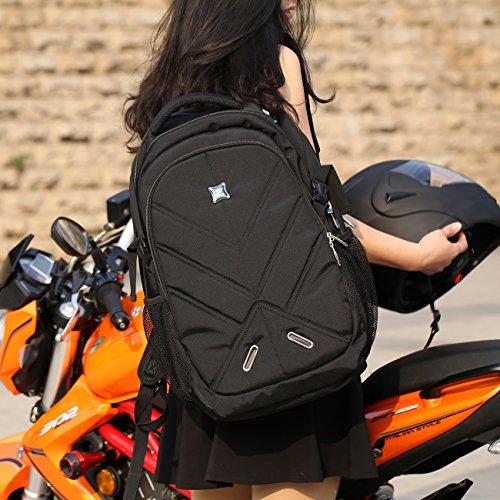 Laptop Rucksack 17 3 Zoll mit Regenschutz Durchlass f  r wasserdicht als Daypack f  r Buisiness schul Reisetasche f  r M  nner and Frau Passend f  r A