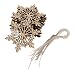 Produktbild 10 Stk. Scharfe Sechs Kantholz Schneeflocke Verzierung Weihnachtsbaum Dekor W. Saite