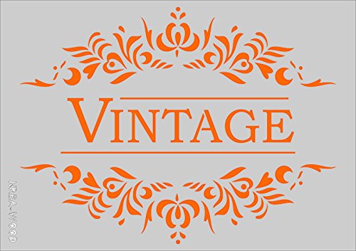 Schablone für Heimwerker Projekte/Vintage Design