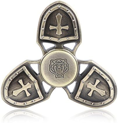 KIPTOP Fidget Spinner Metal Hand Spinner, Fidget Toy Stainless Steel Robot Modeling Toys for Kids Toy Gifts (Bronze)