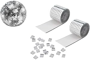 Changyeah 3200 mini specchi, 5 x 5 mm autoadesivi, per mosaico, autoadesivo, per mosaico, per lavori di bricolage, da parete, da discoteca