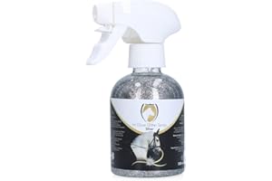 Holland Animal Care Excellent Hi Gloss Glitzerspray - Mähnenspray für Pferde - Schönes Glitzern auf Fell, Mähne und Schweif - Für Pferde geeignet - 250 ml - Silber