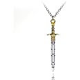Dan's Collectibles and More Percy Jackson Riptide Sword Necklace Jewelry Pendant Camp Half Blood Perseus Chronicles Zeus Olympians Lightning Thief Movie Show Series w/Gift Box (PERCSWORD)