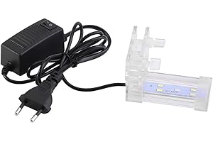 ‎FDIT Fdit Aquarium Lampe，Aquarium Licht mit EU Stecker Anlage Wachstum Beleuchtung Aquarium LED Lampe Fischzylinderlampe Für Aquarium Aquarium Dekorative Gurtclip (120)