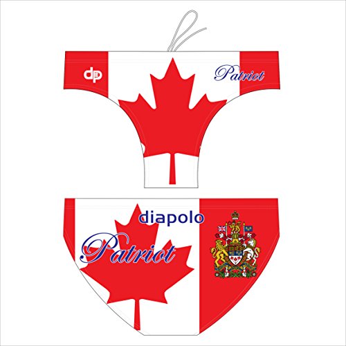 Diapolo Canada Pantalon de Natation de Bain Patriot Collection pour Nager Eau Ball Triathlon, 3