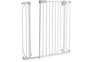 LIONELO Truus Slim Barrera de protección 75-105 cm Barrière de Sécurité pour Enfants et Animaux pour Portes et Escaliers Función AutoStop